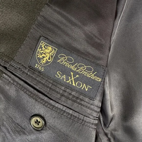Brooks Brothers Saxxon 1818 Madison Men Classic Blazer Sz L 42 W 36 Made in USA